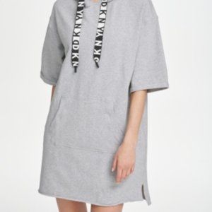 DKNY Sport Logo Hoodie Dress S